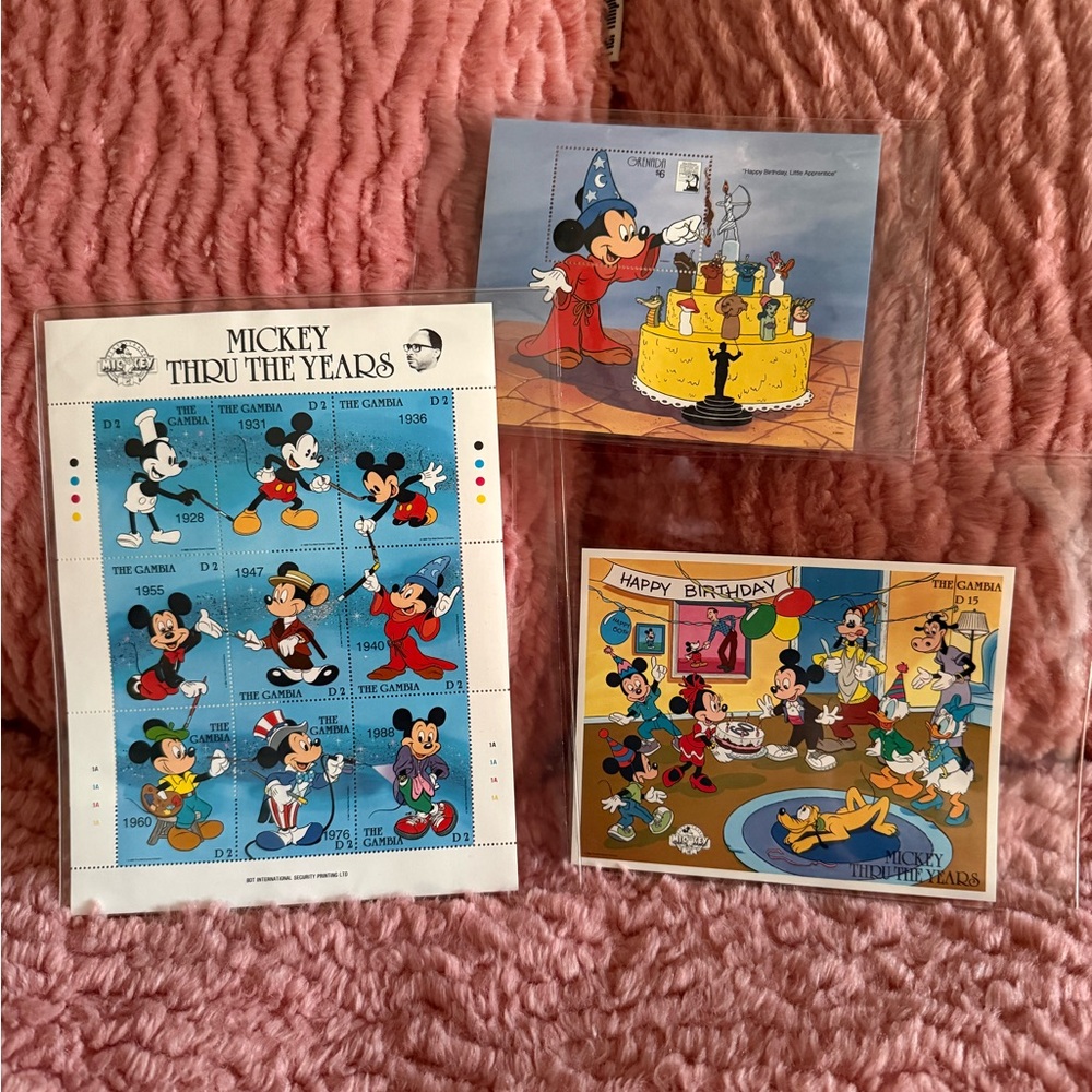 Mickey Mouse Collectible Stamp Sheets - 3